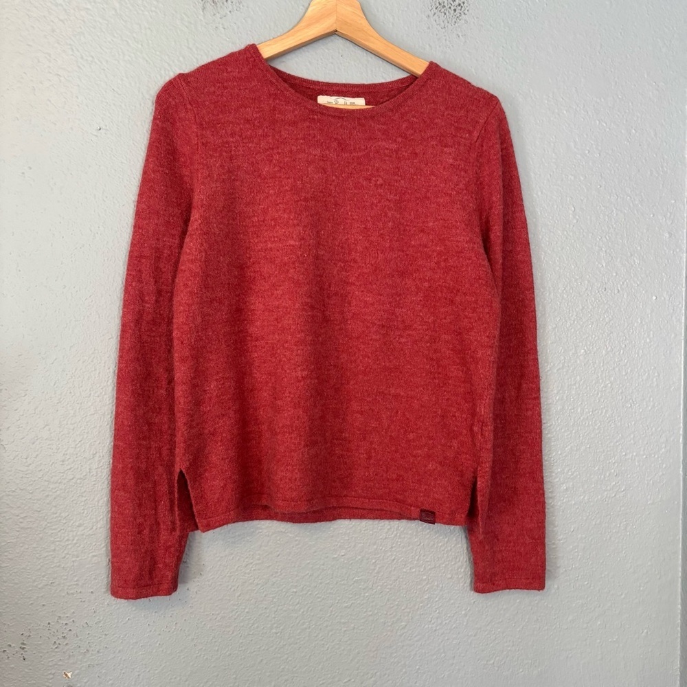 Purnell Women's Wool Blend Red‎ Long Sleeve Crewneck Sweater Small Outdoor Cozy - Picture 3 of 12